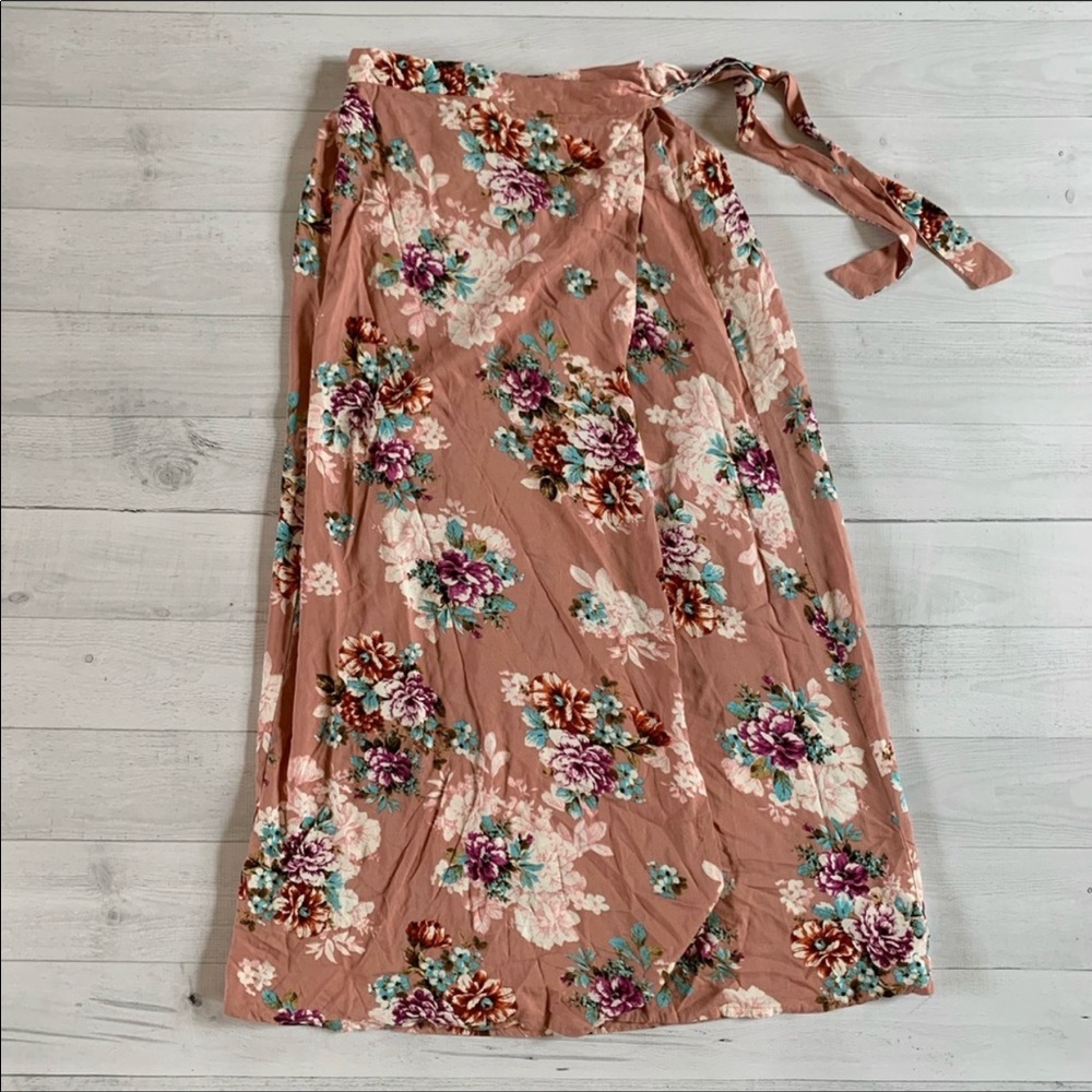 Japna Floral wrap skirt